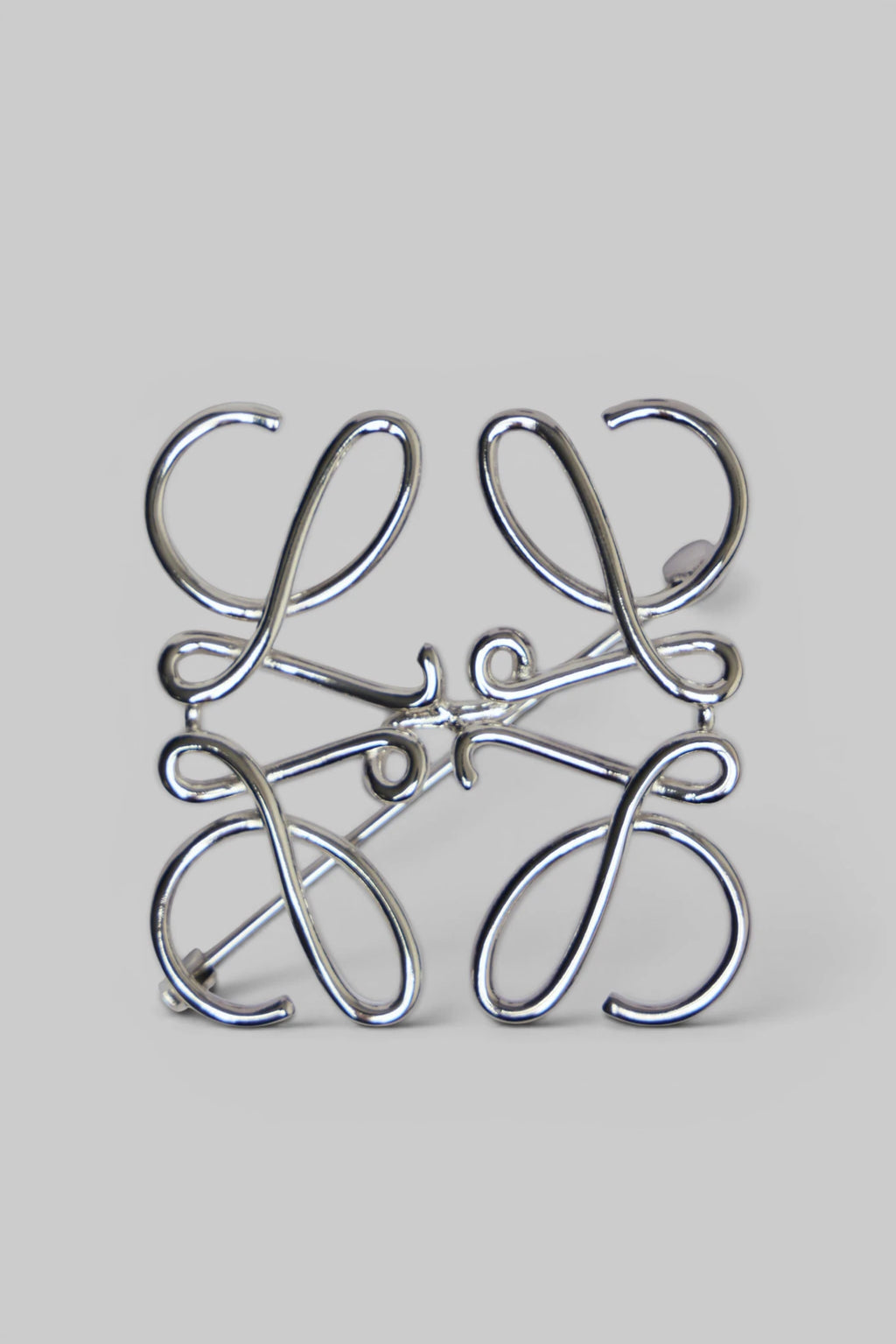 Loewe - Anagram Brooch In Metal - LABELS