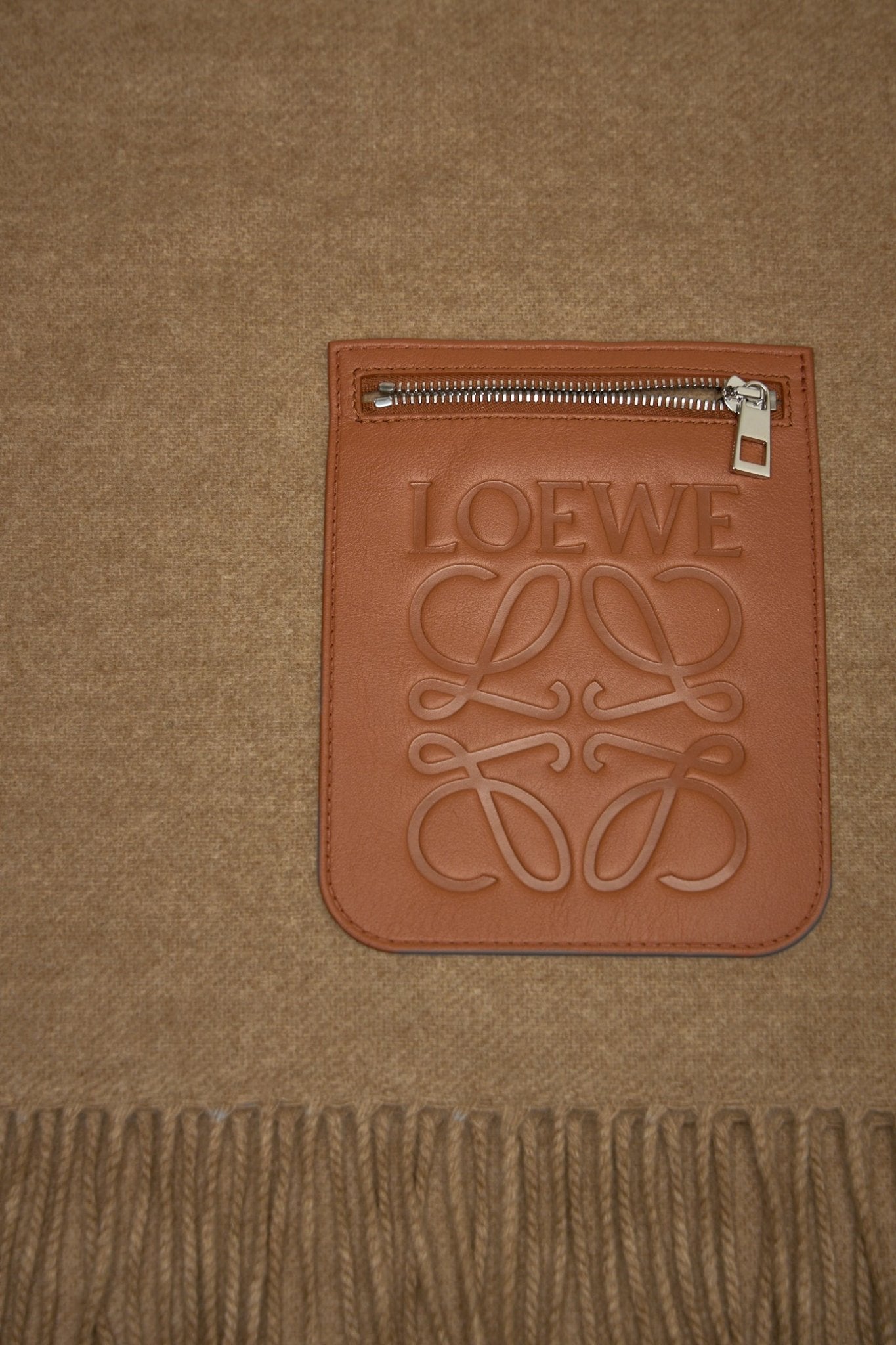Loewe - Anagram Embossed Zipped Scarf - LABELS