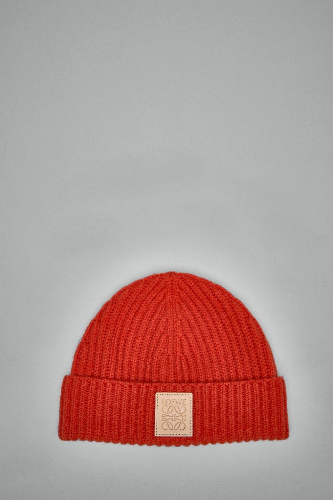 Loewe Beanies - Cashmere Beanie with Leather Patch – LABELS