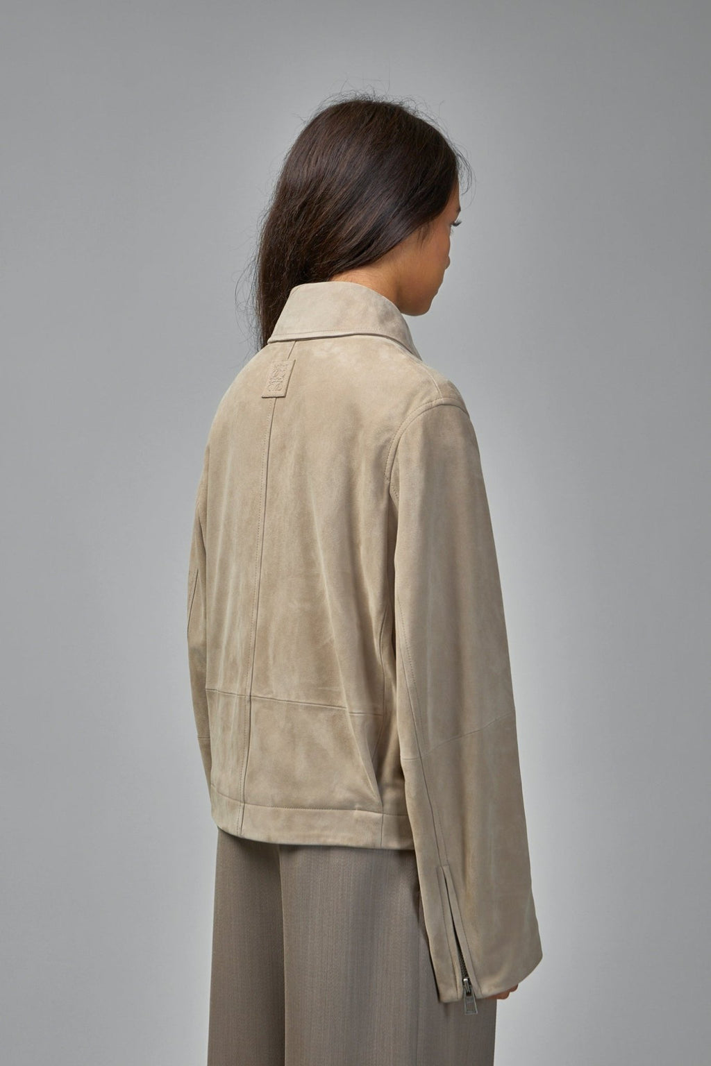 Loewe - Belted Jacket in Suede Goatskin - LABELS