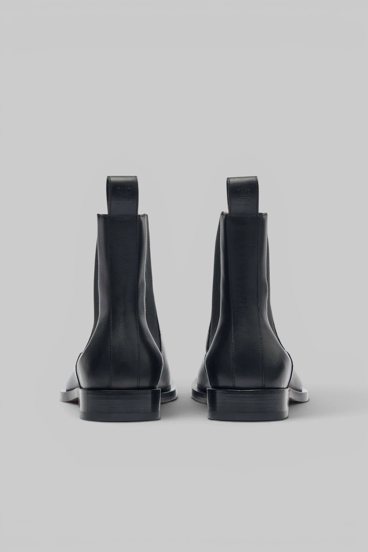 Loewe Boots outsole showing leather and rubber island construction