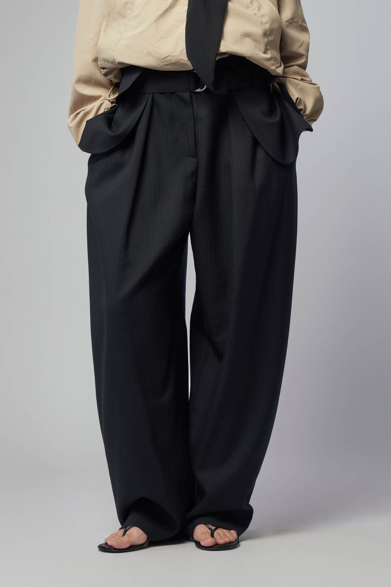 Loewe Wide-Leg Pants - Luxury Wool Cargo Trousers – LABELS