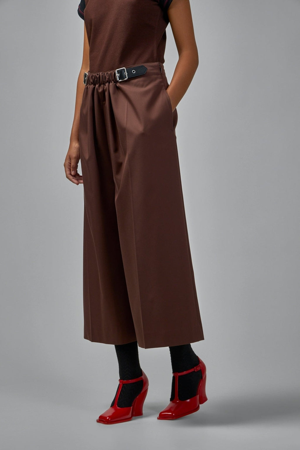 Loewe - Cropped Belted Trousers - LABELS