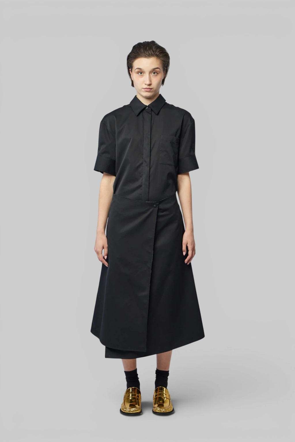 Loewe - Draped Short-sleeved Dress - LABELS