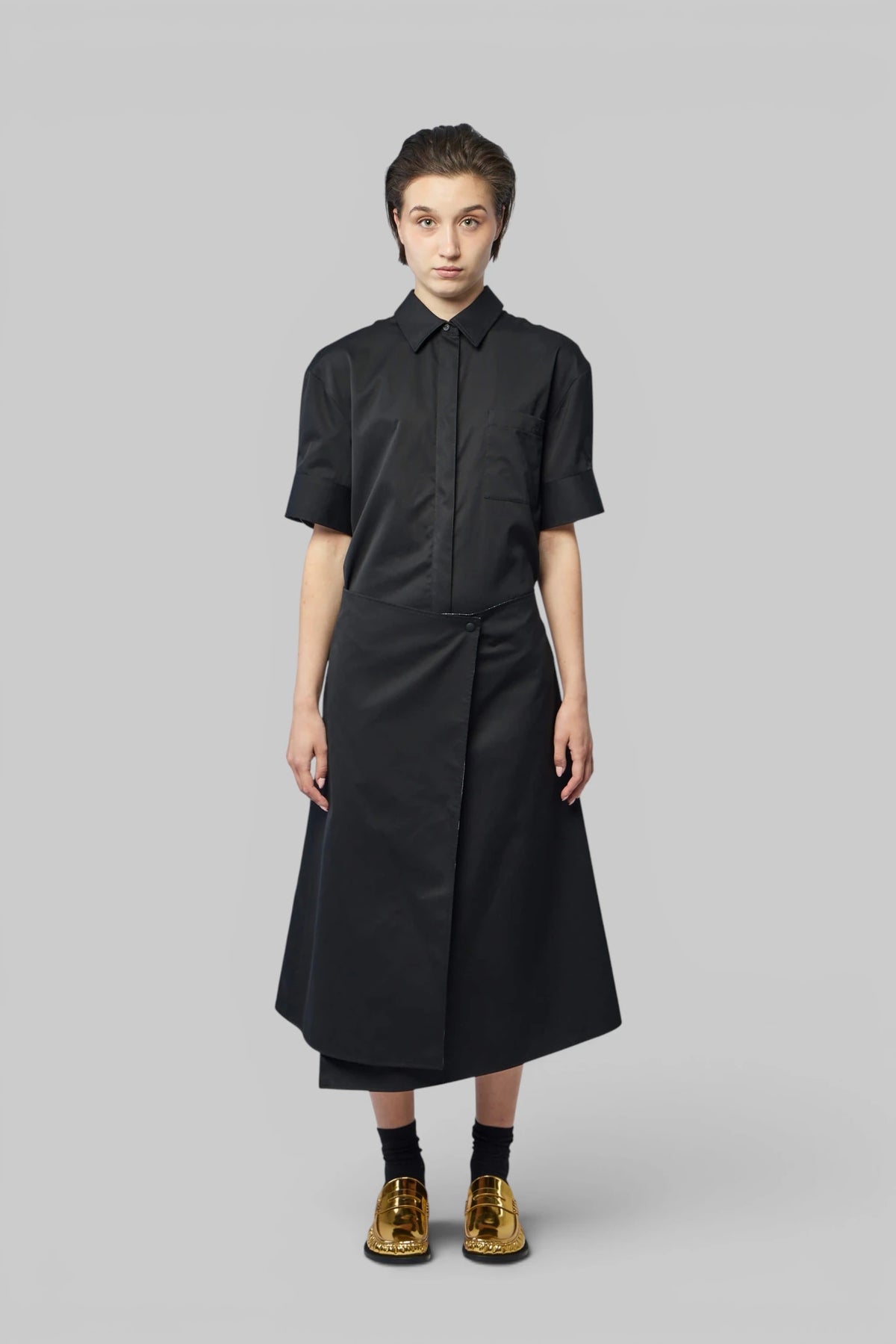 Loewe - Draped Short-sleeved Dress - LABELS