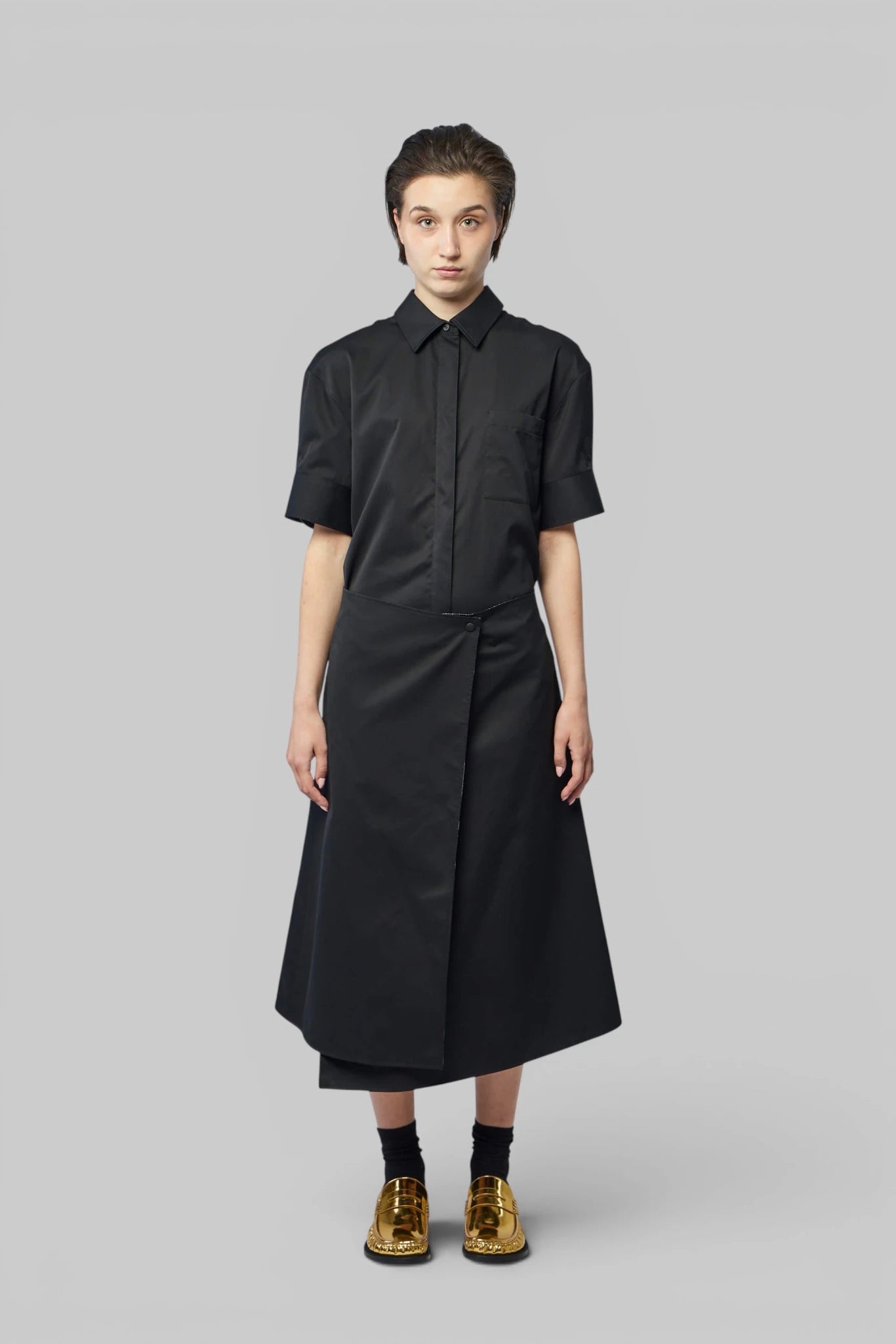 Loewe - Draped Short-sleeved Dress - LABELS