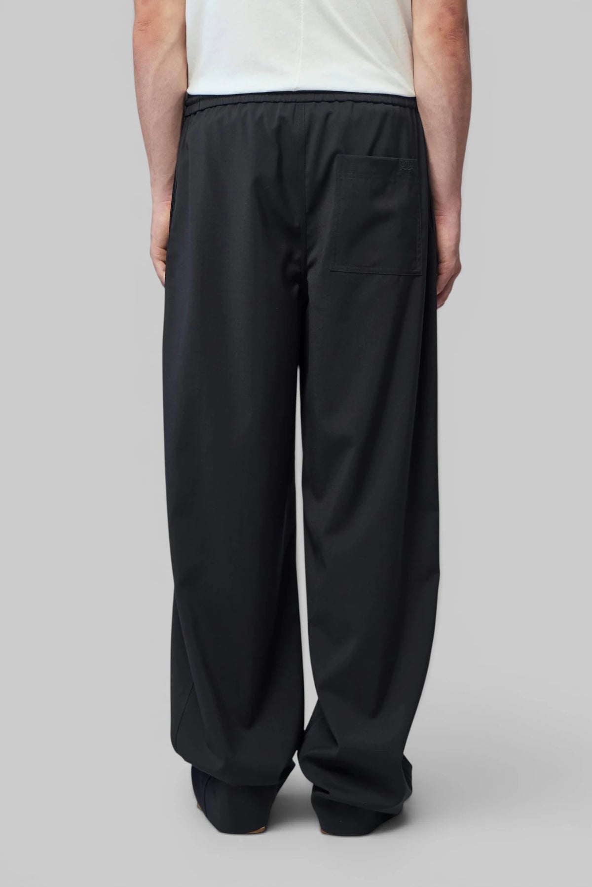 Loewe wide-leg pants drawstring waist close-up