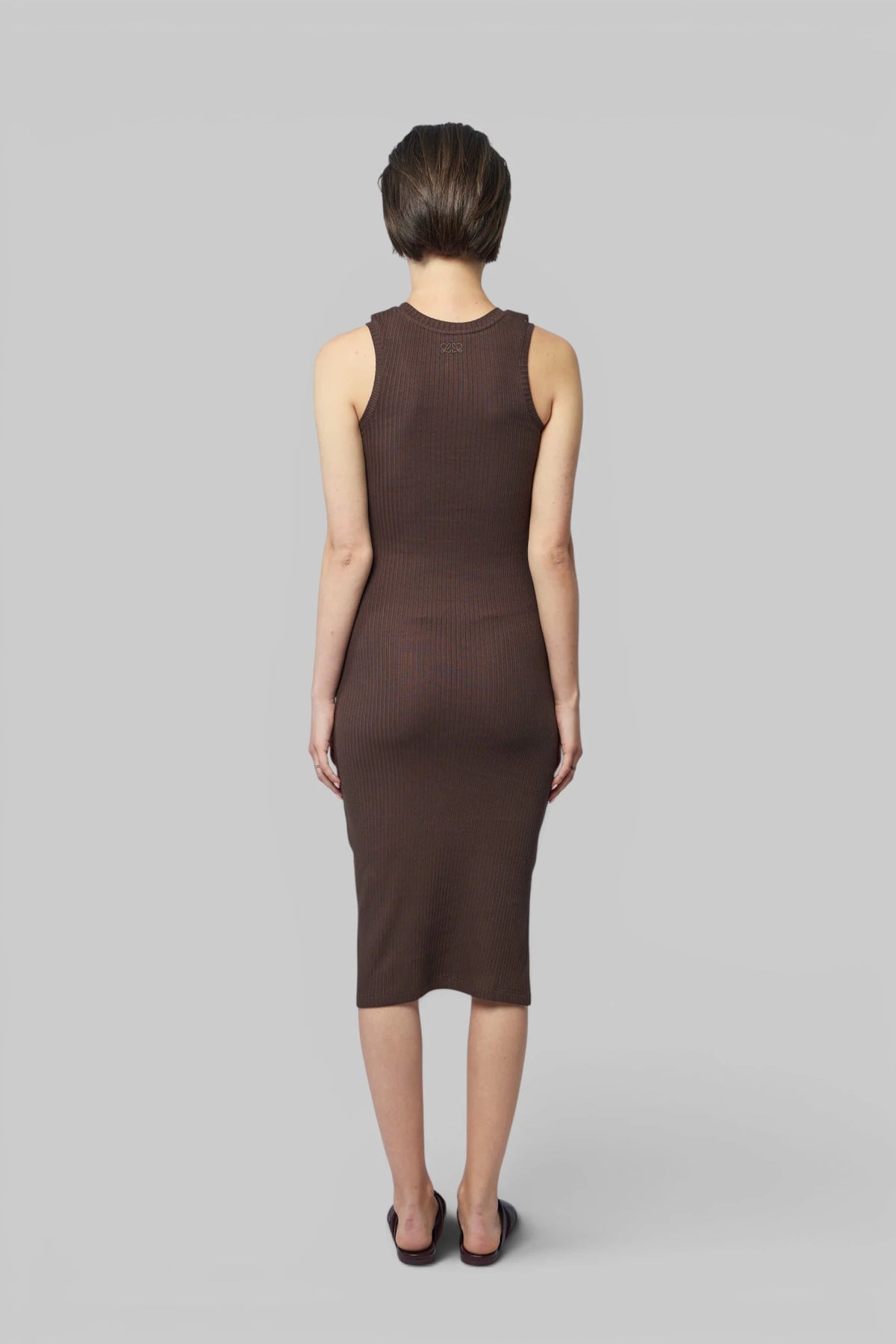 Loewe midi dress styled with minimal accessories