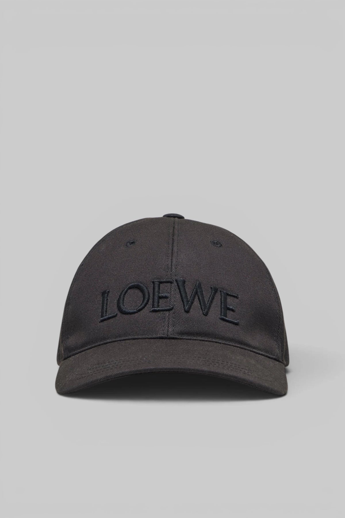 Loewe Cap in cotton with embroidered front logo, front view