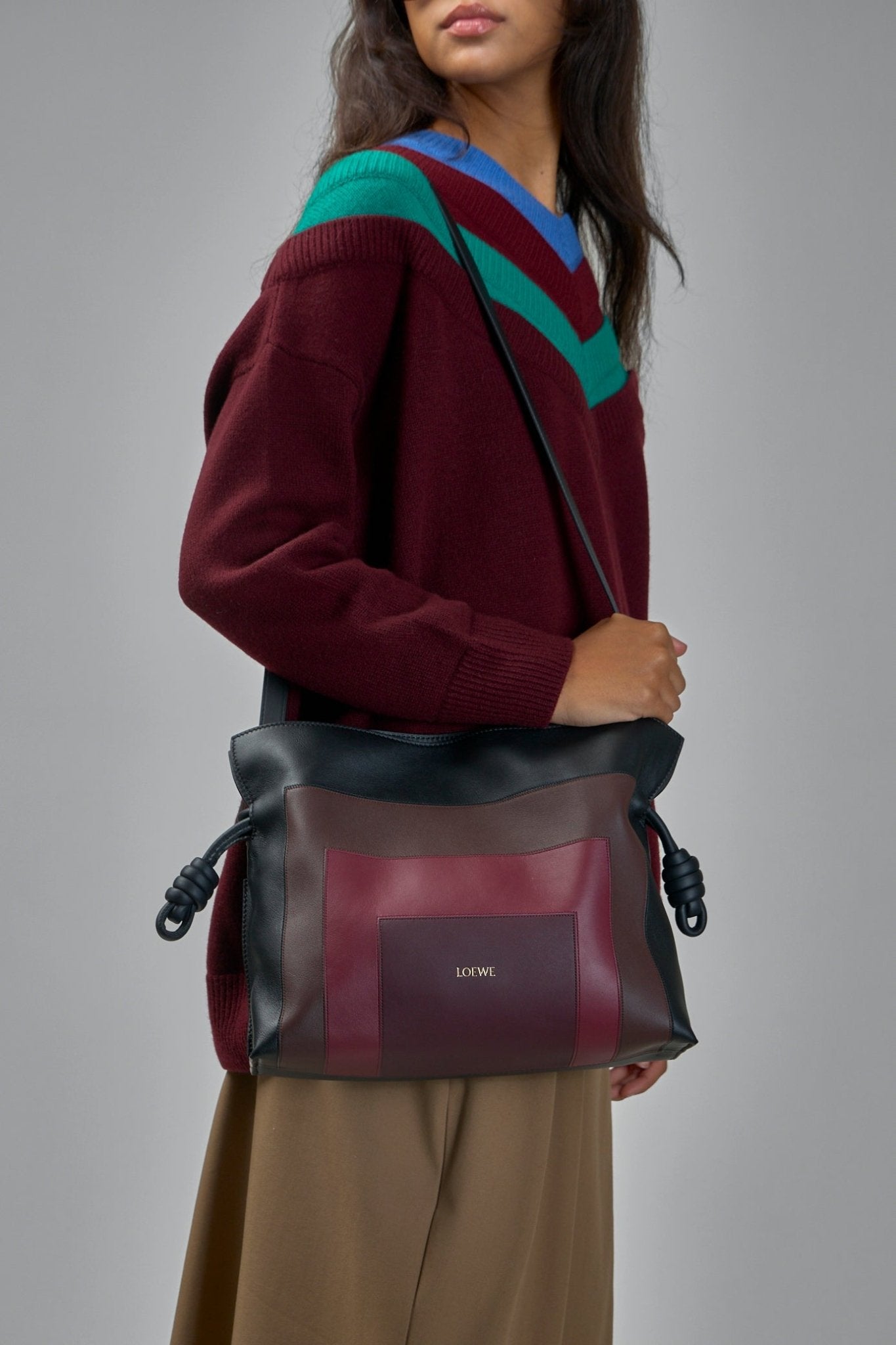 Loewe - Medium Flamenco Clutch Intarsio Square - LABELS