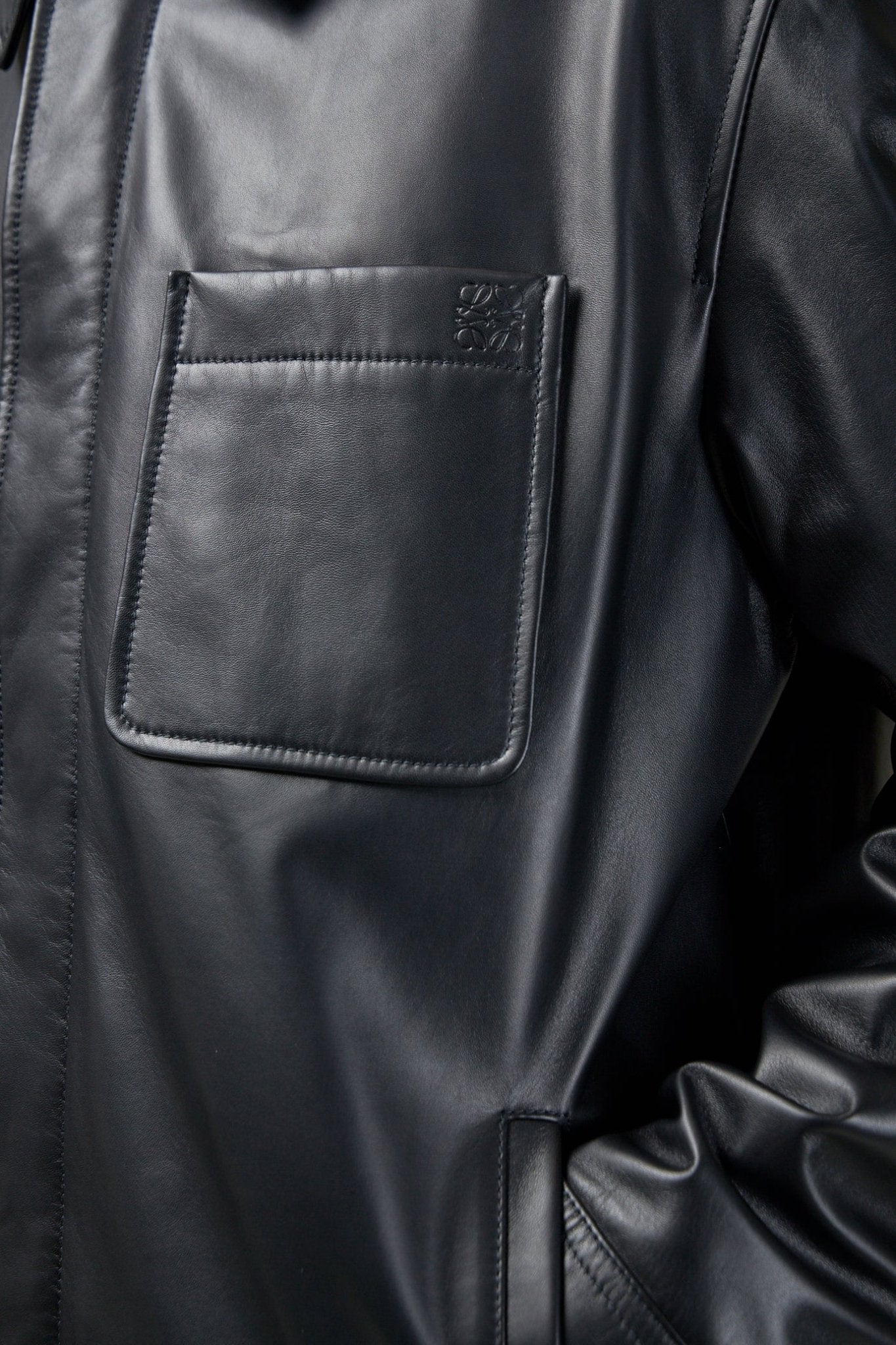 Loewe - Overshirt in Nappa Calfskin - LABELS