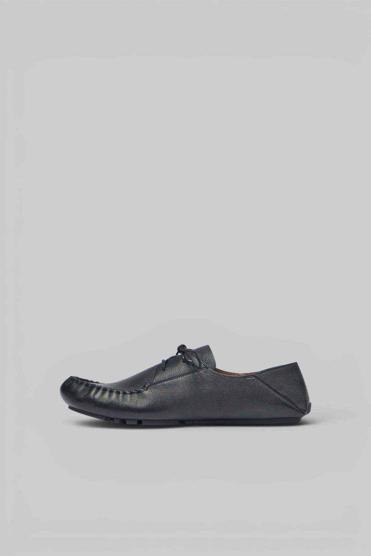 Loewe Rambla Boatshoe styled with tailored trousers