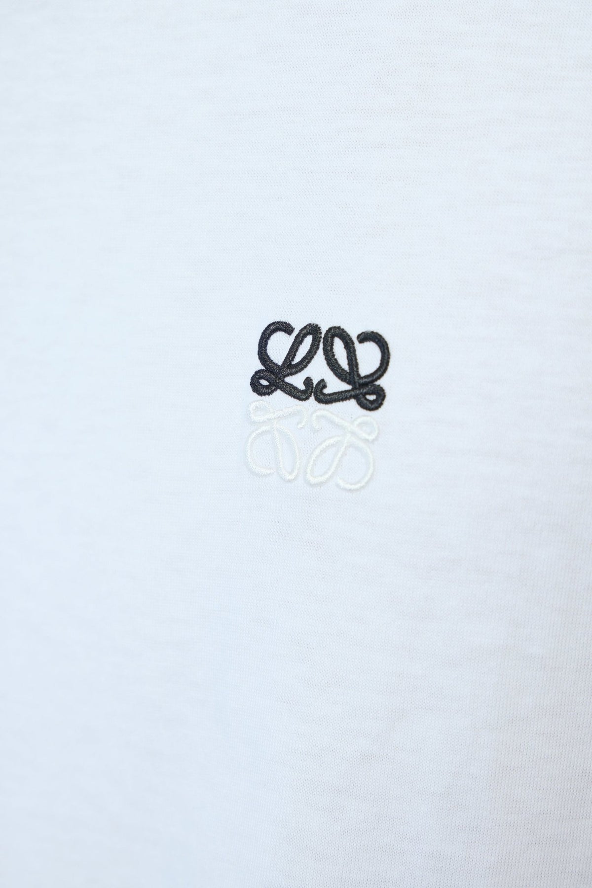 Loewe t-shirt fabric texture showing premium cotton quality