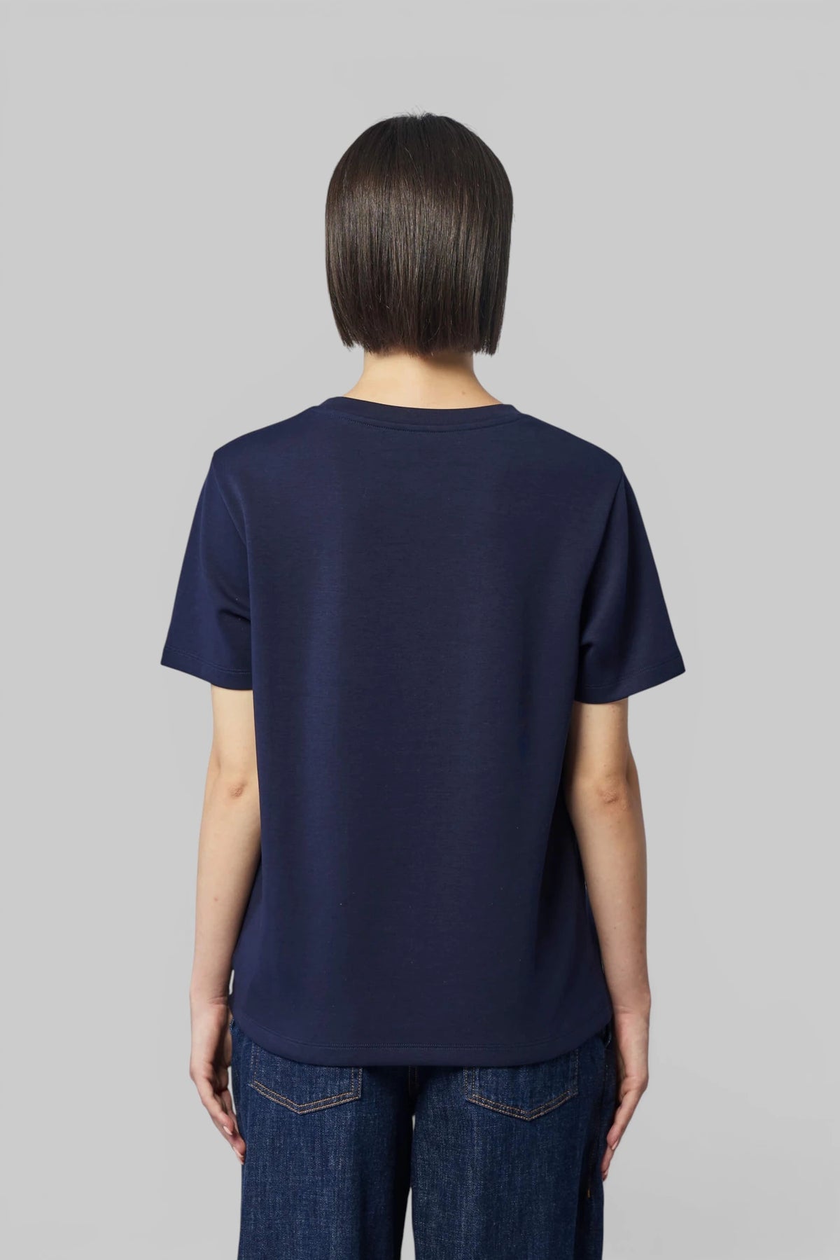 Loewe T-Shirts folded flat lay showing cotton rib trim