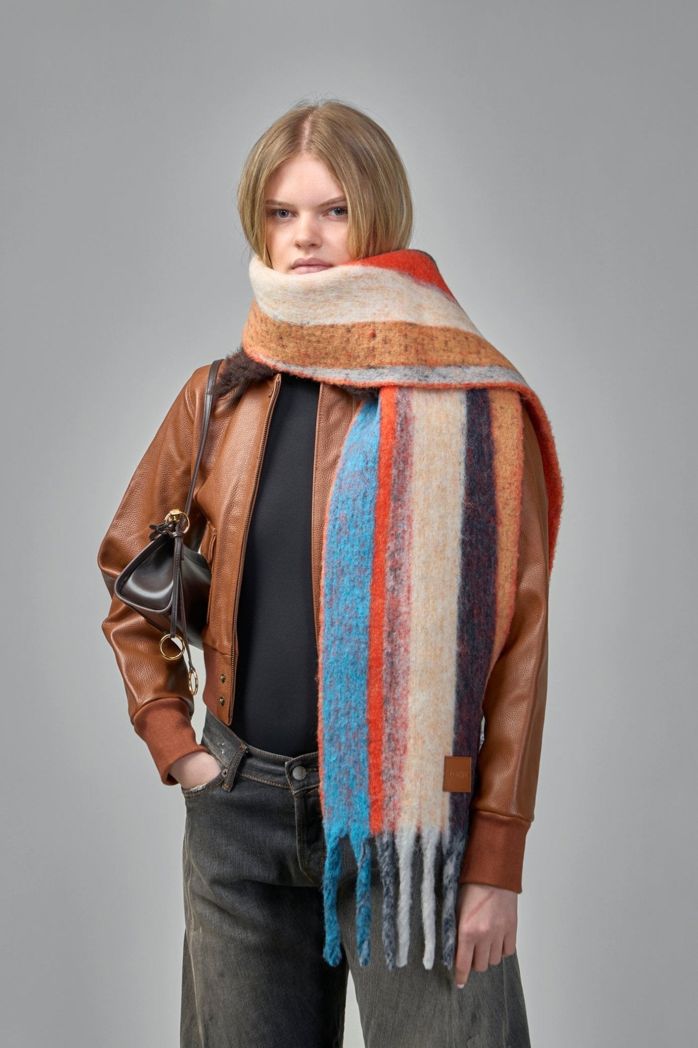 Loewe - Scarf in Alpaca and Wool Blend - LABELS