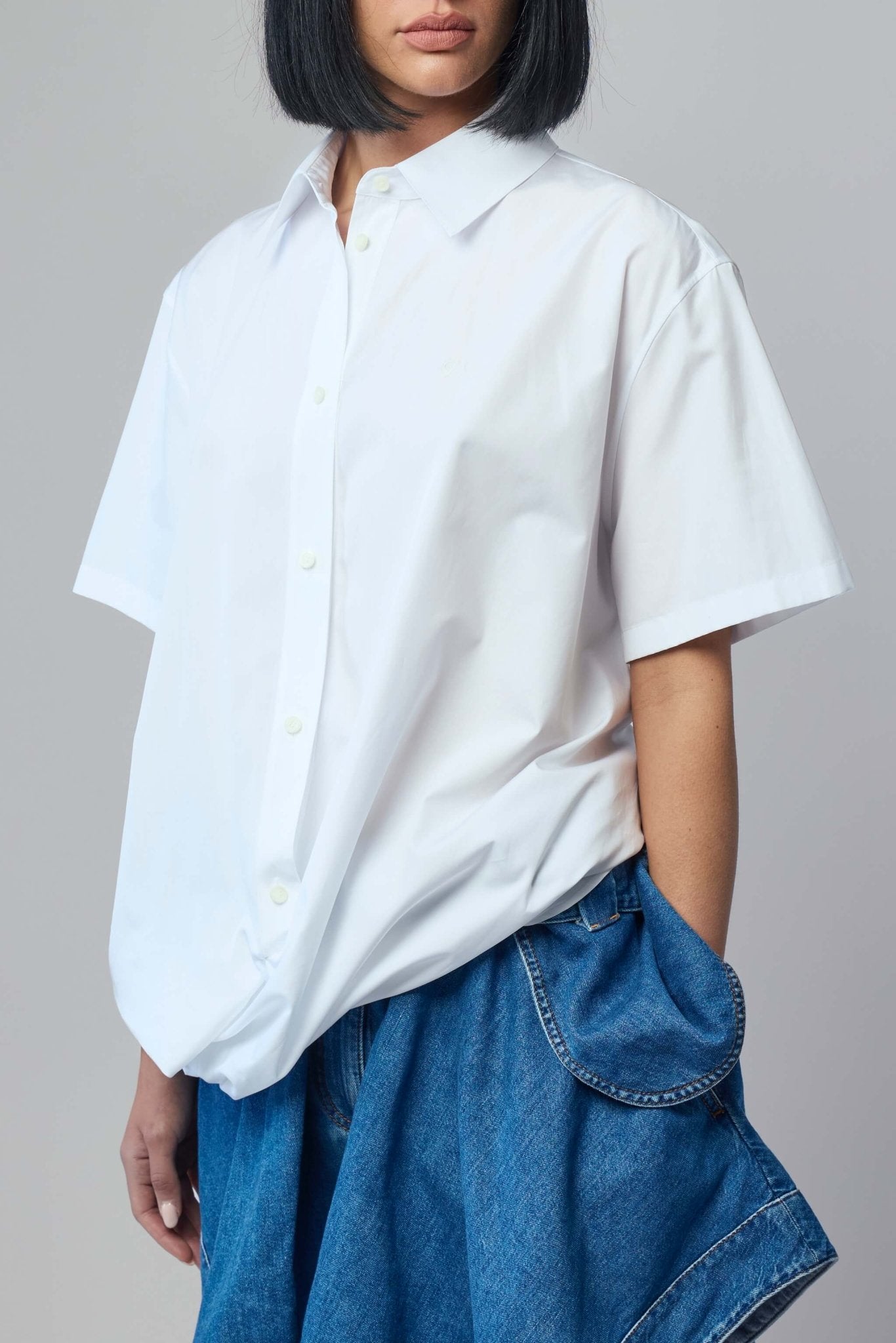 Loewe - Short Sleeve Draped Shirt - LABELS