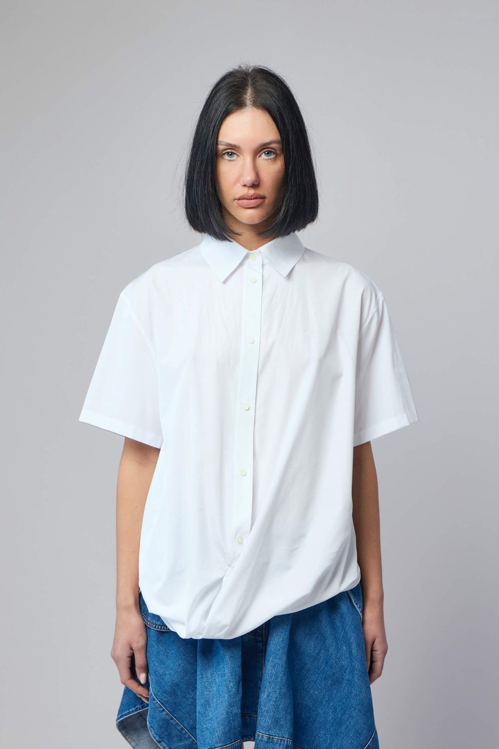 Loewe - Short Sleeve Draped Shirt - LABELS
