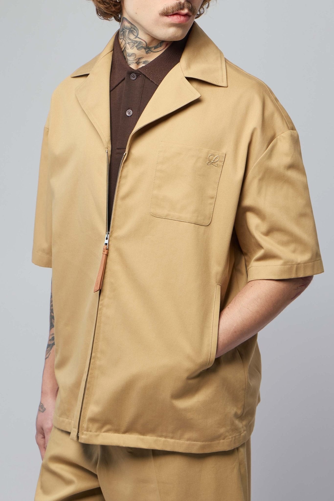 LOEWE シャツ　40 Loewe Shirts - Premium Cotton Short Sleeve – LABELS