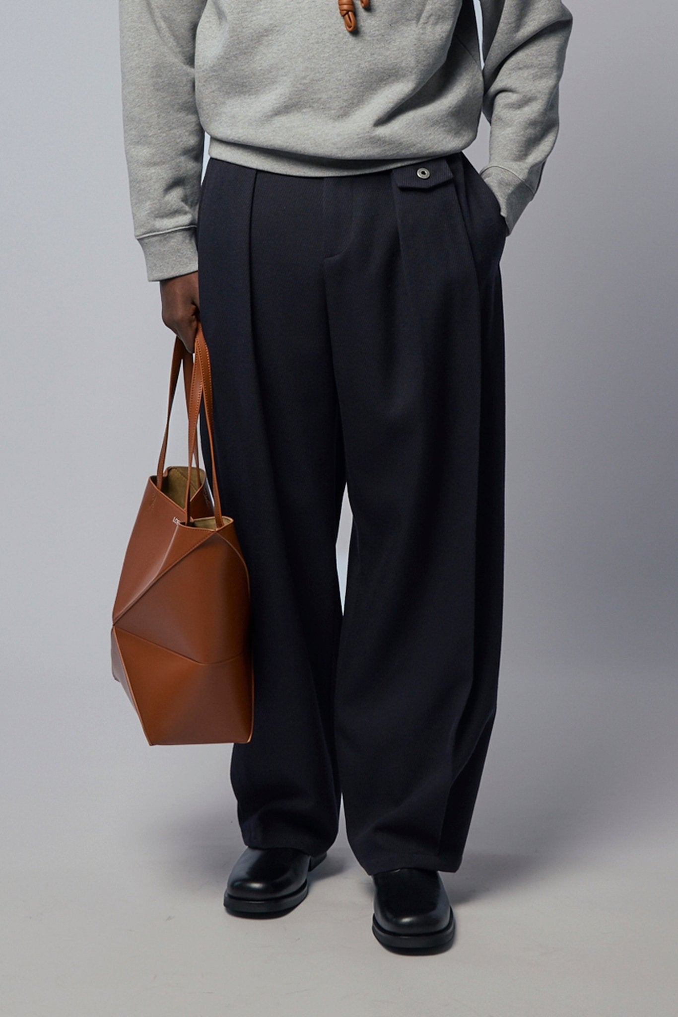 Loewe Wide-Leg Pants - Relaxed Fit Wool Trousers – LABELS