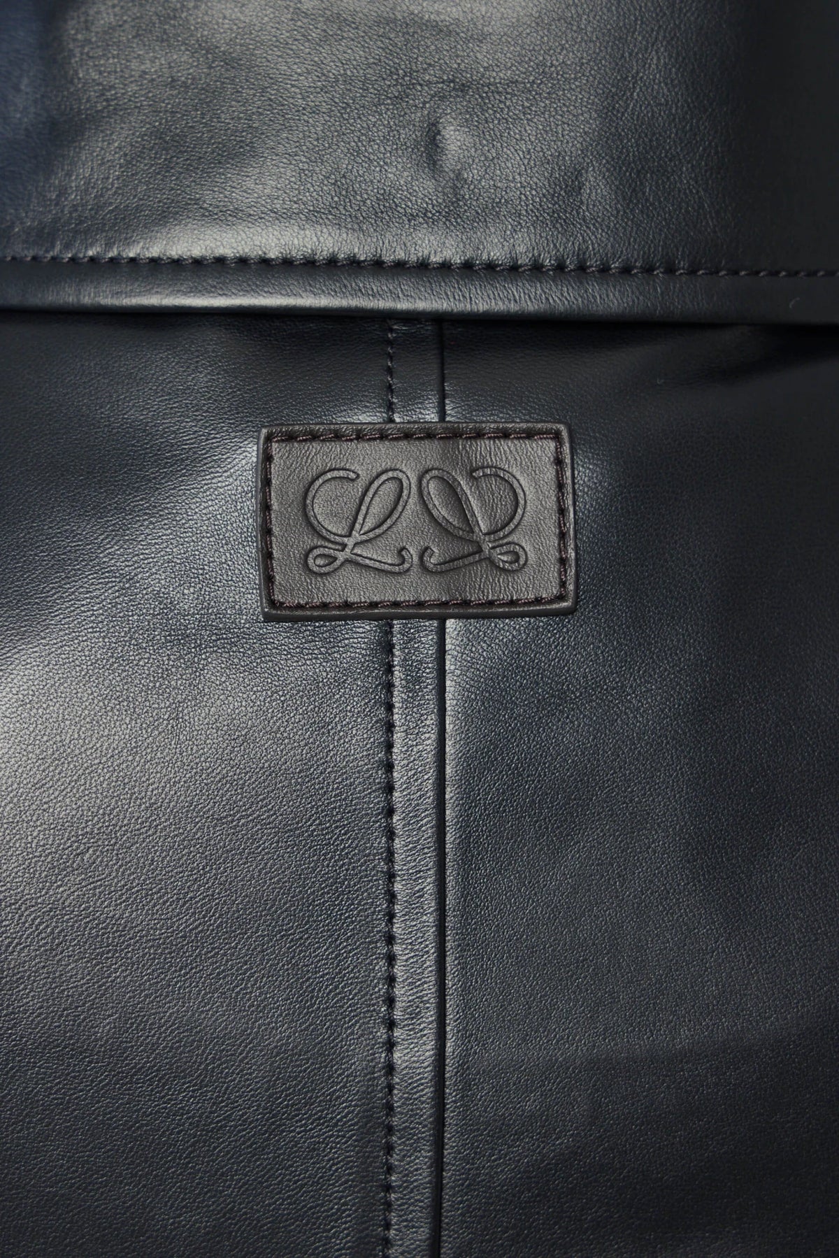 Loewe men's leather jacket styled for modern luxury wardrobe, view 7