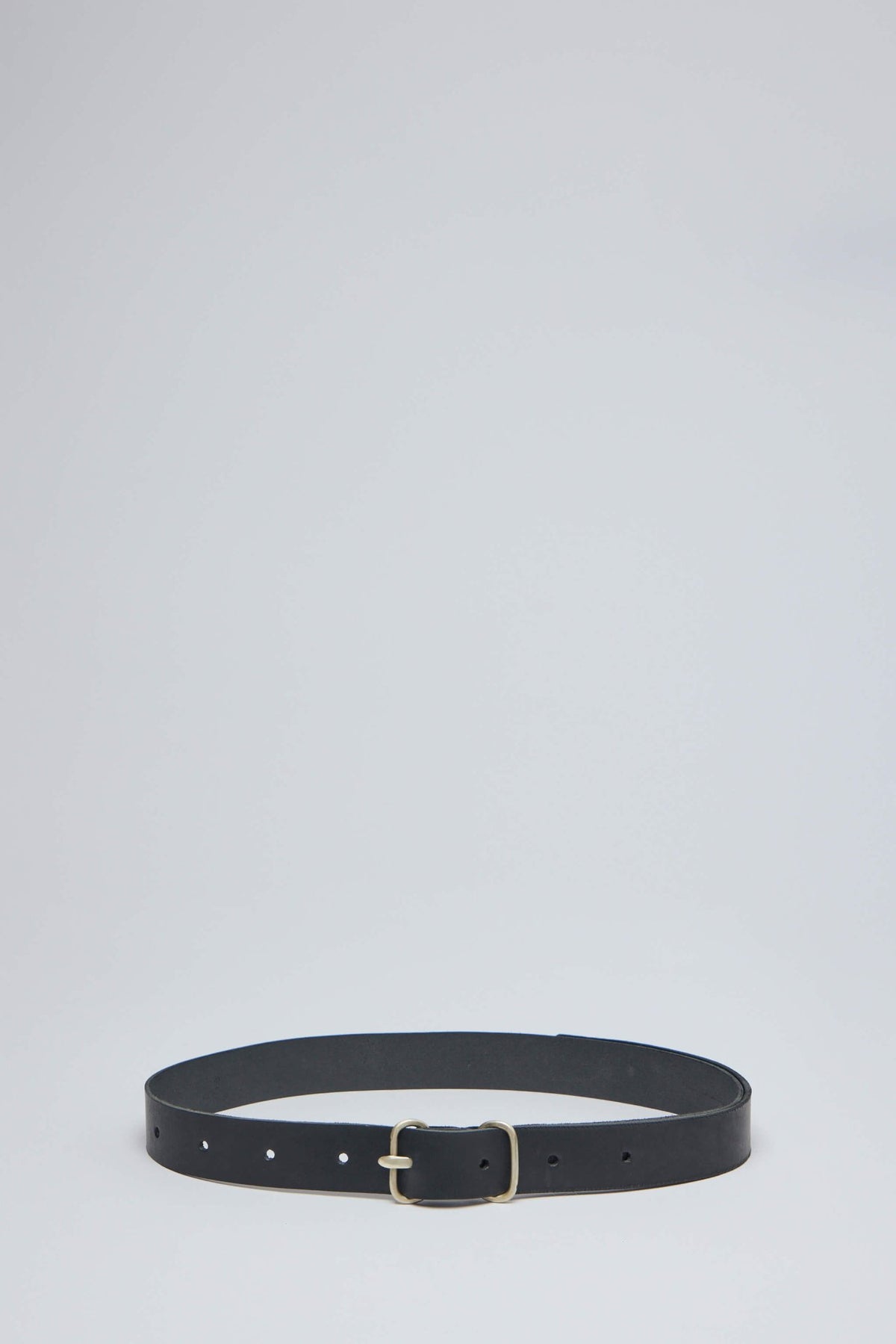 M.A+ Maurizio Amadei Double Oval Buckle Wide Belt in premium cow leather