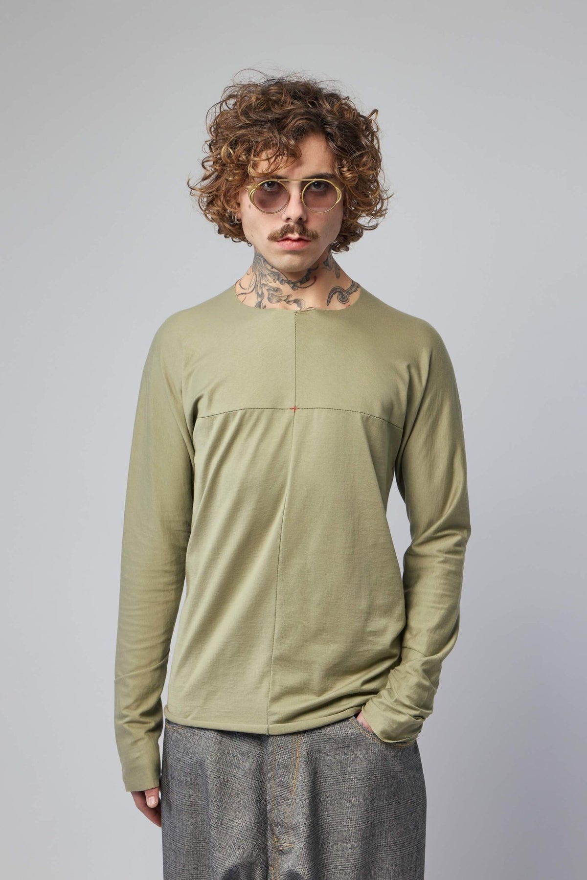 M.A+ Maurizio Amadei Shirts - One Piece Long Sleeve T-shirt in premium cotton