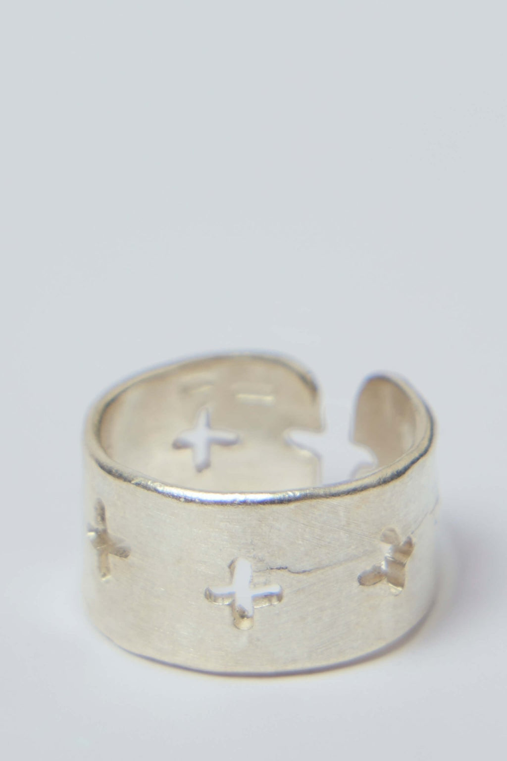 M.A+ Maurizio Amadei - Thick Multiple Cross Cut Ring - LABELS