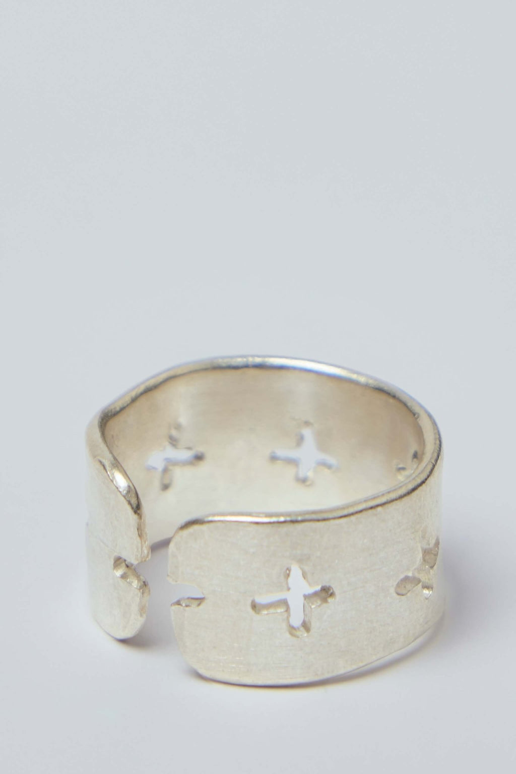 M.A+ Maurizio Amadei - Thick Multiple Cross Cut Ring - LABELS