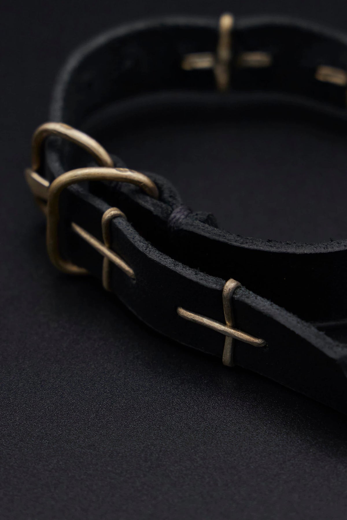 M.A+ Maurizio Amadei - Thin Silver Cross Studded Wrist Band - LABELS