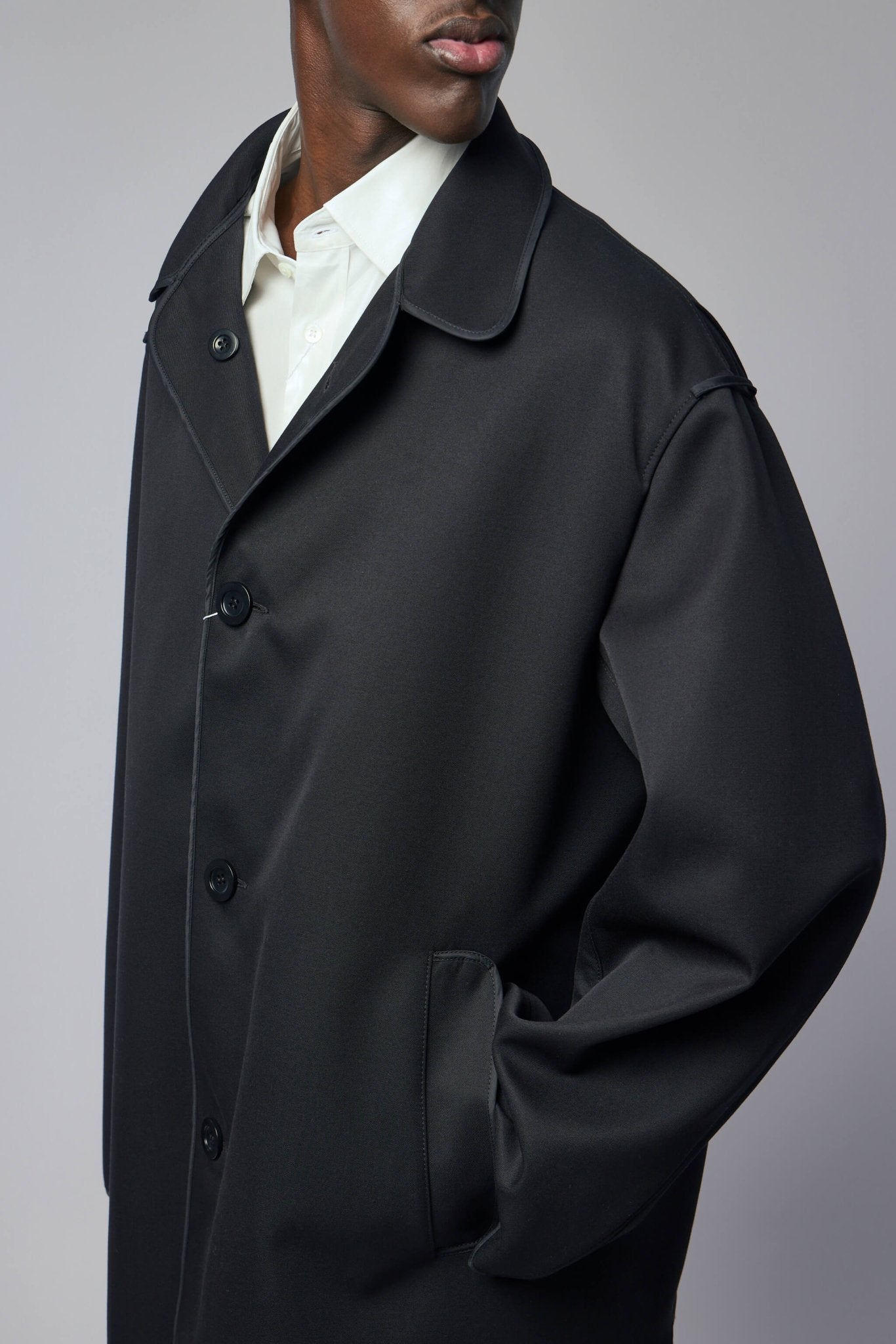Maison Margiela Coats - Minimalist Black Design – LABELS
