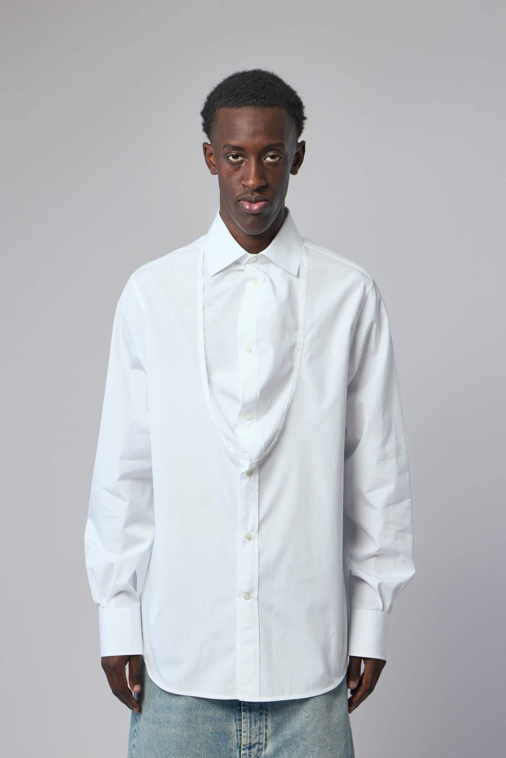 Maison Margiela - Folded Collar Cotton Shirt - LABELS