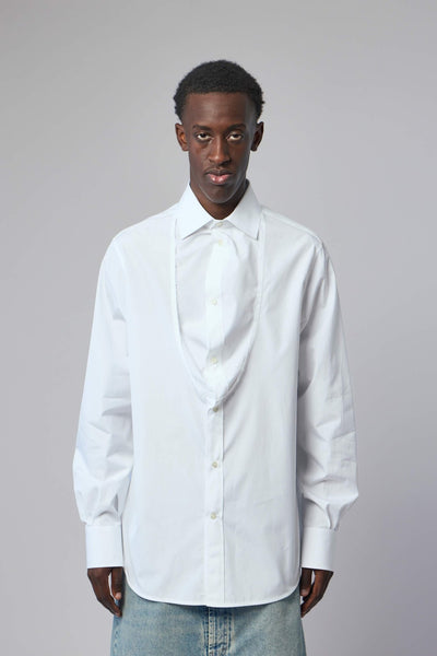 Folded Collar Cotton Shirt