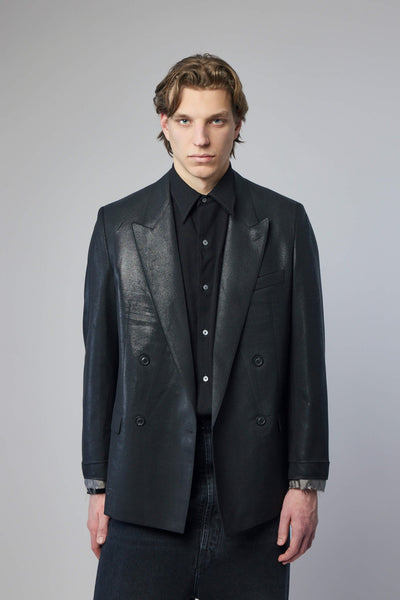 Foiled Wool Blazer