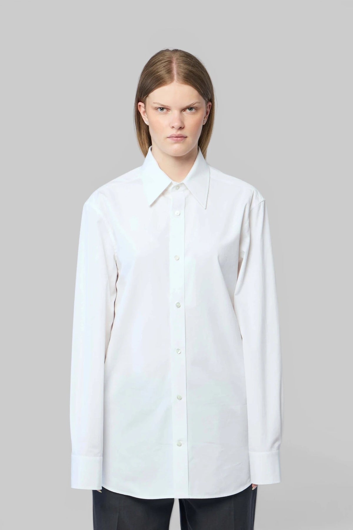 Maison Margiela long-sleeved shirt buttoned cuff close-up
