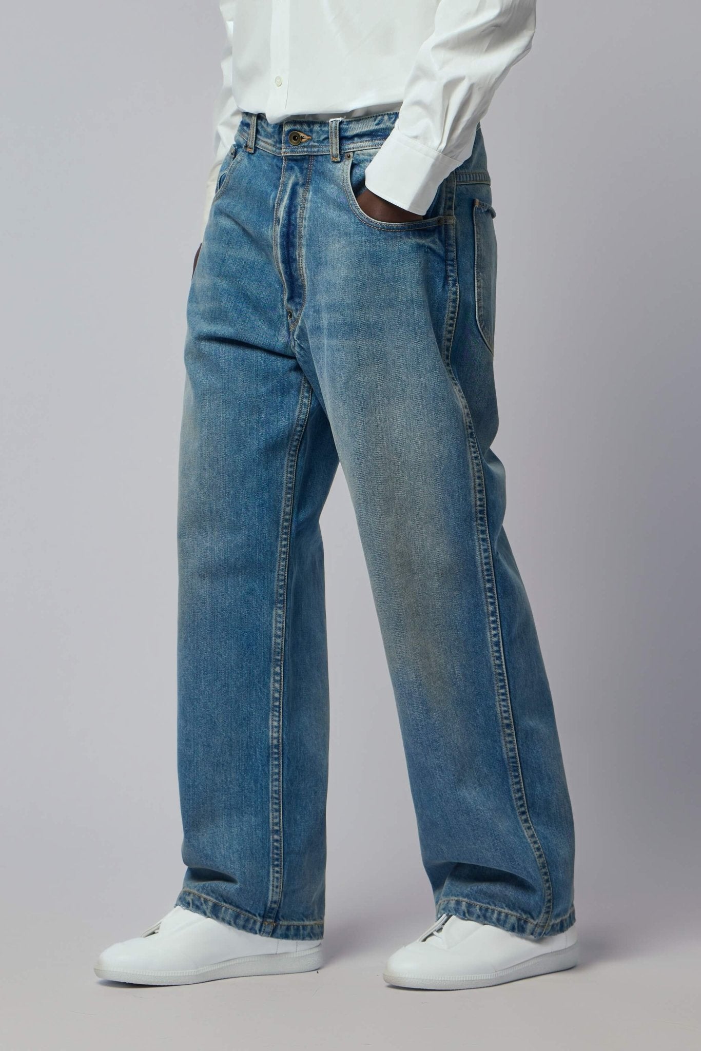 Maison Margiela Wide-Leg Jeans - Light Blue Denim – LABELS