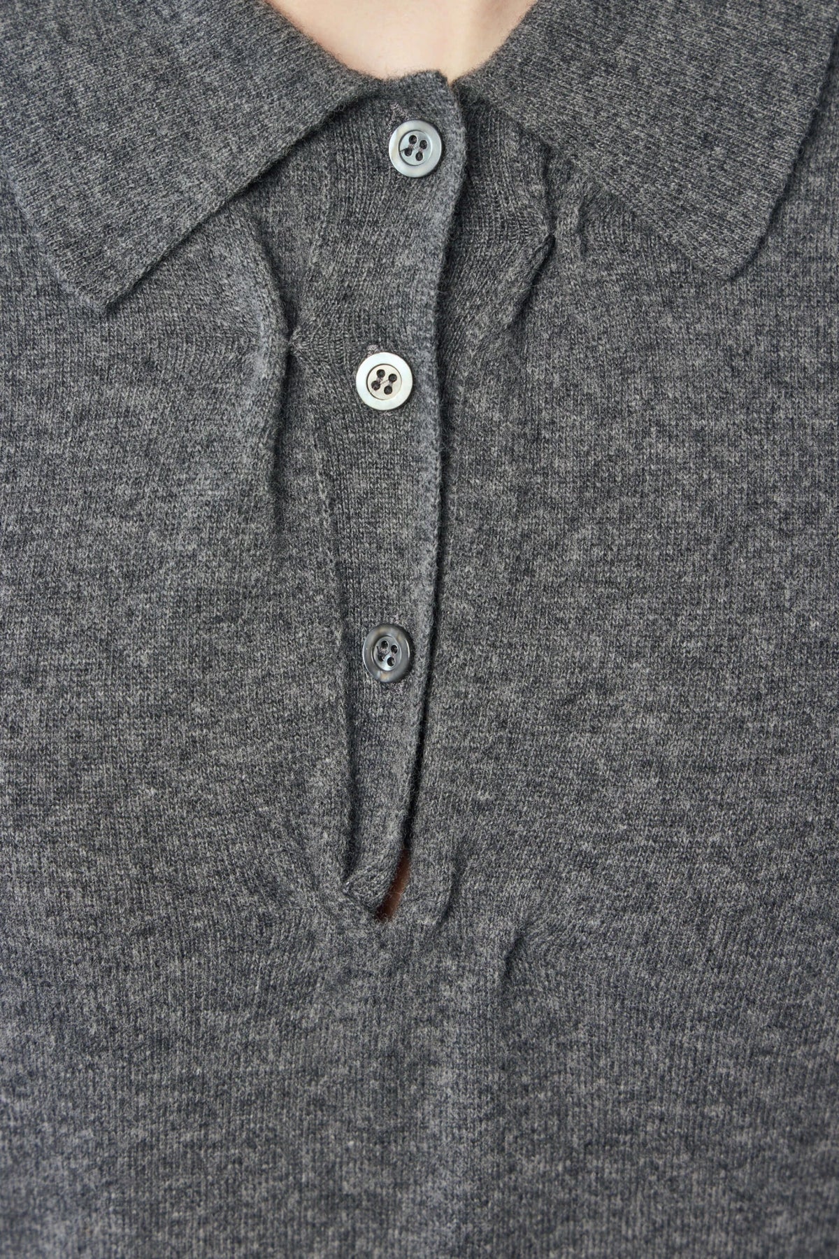 Maison Margiela polo shirt collar and neckline detail