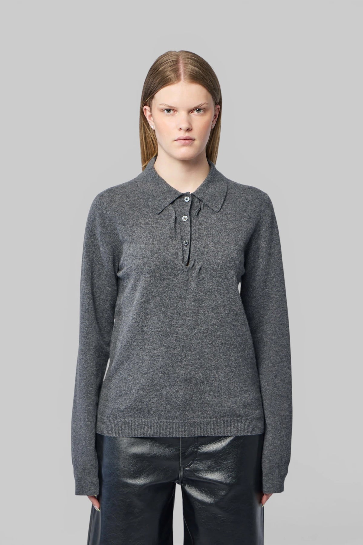 Maison Margiela polo shirt three-button placket detail