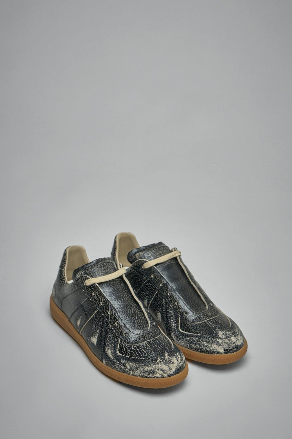 Maison Margiela - Replica Distressed Cracked - Leather Sneakers - LABELS