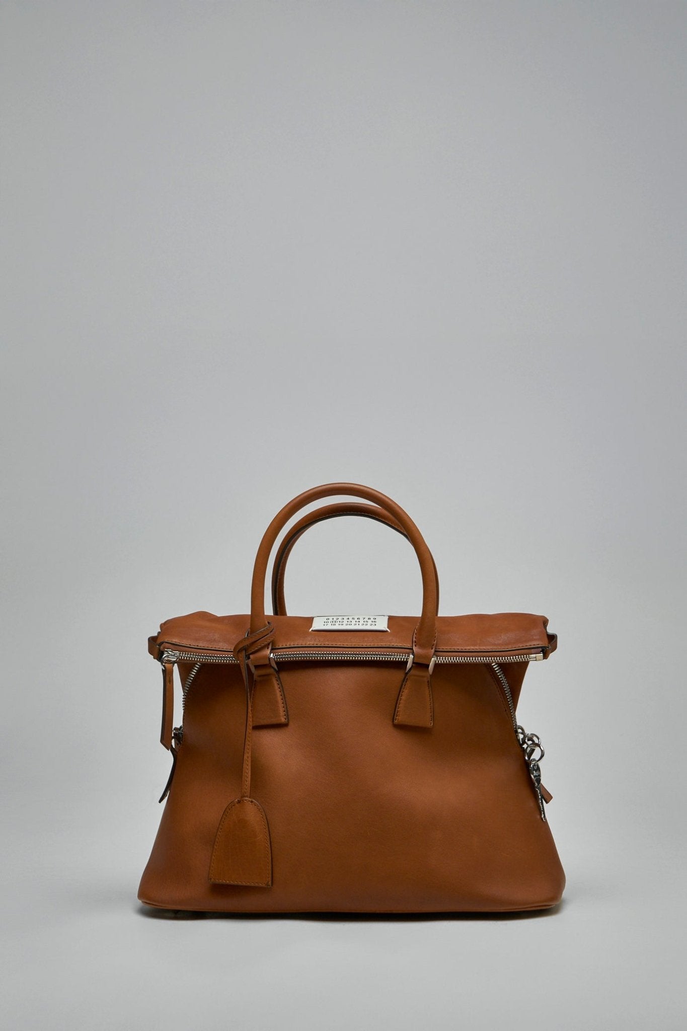 Maison Margiela Structured Leather Shoulder Bag With Detachable