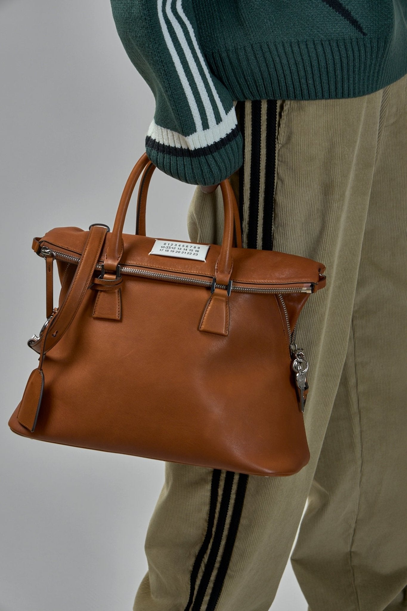 Maison Margiela - Structured Leather Shoulder Bag With Detachable Strap - LABELS