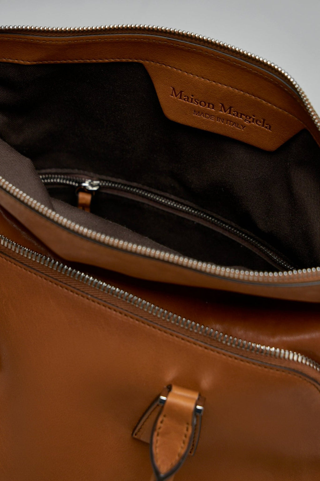 Maison Margiela - Structured Leather Shoulder Bag With Detachable Strap - LABELS