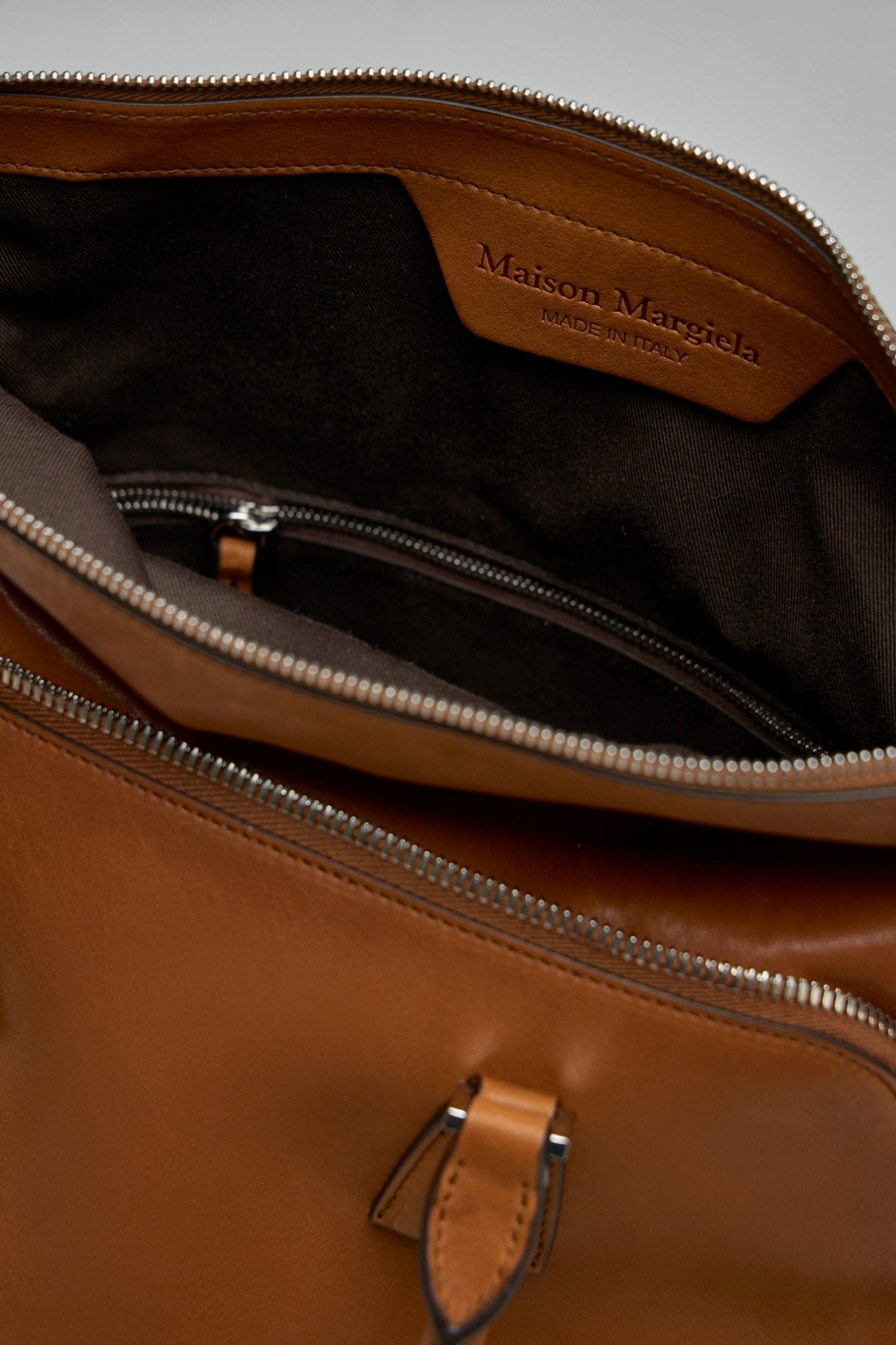 Maison Margiela - Structured Leather Shoulder Bag With Detachable Strap - LABELS