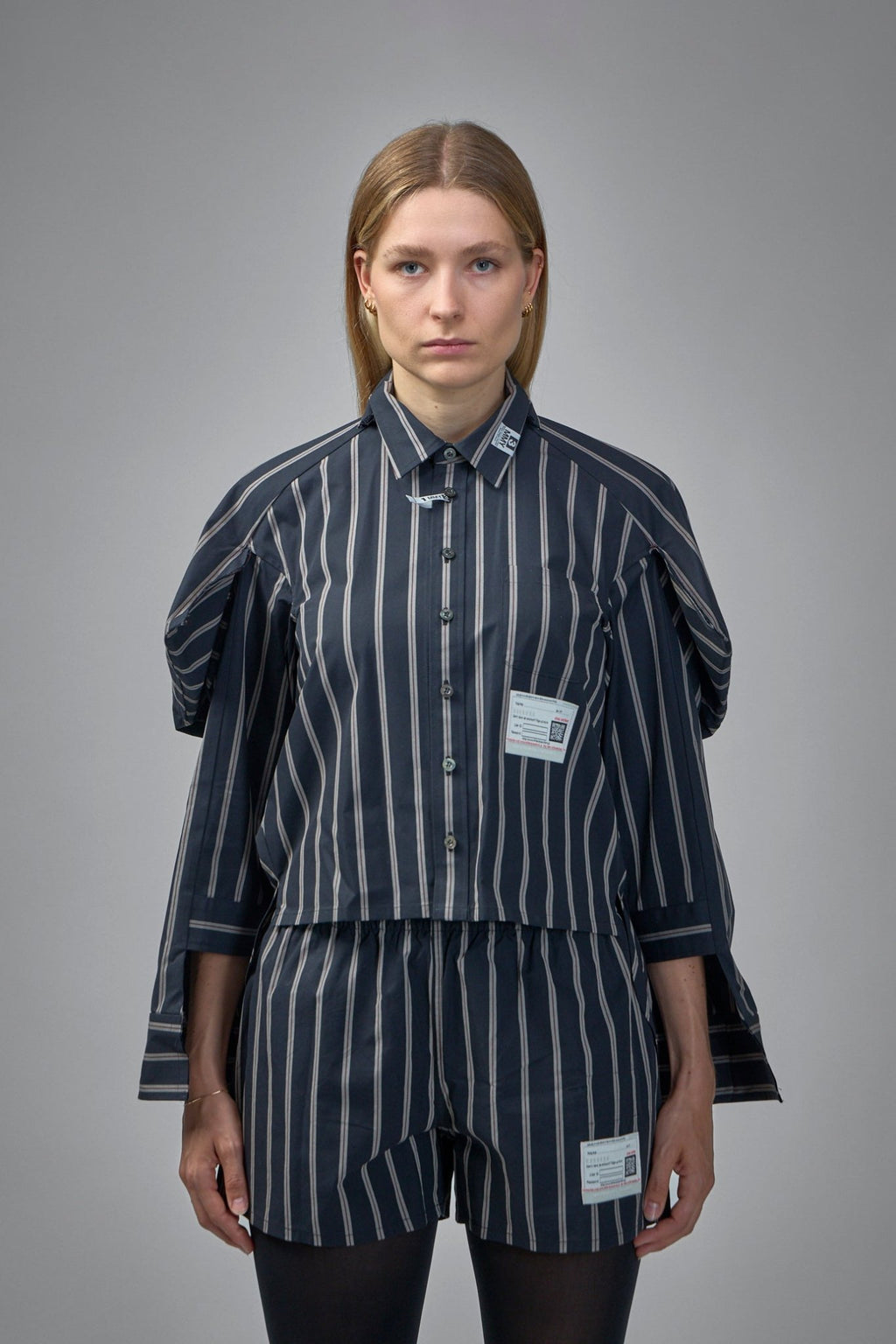 Maison Mihara Yasuhiro - Asymmetric Stripe Shirt - LABELS