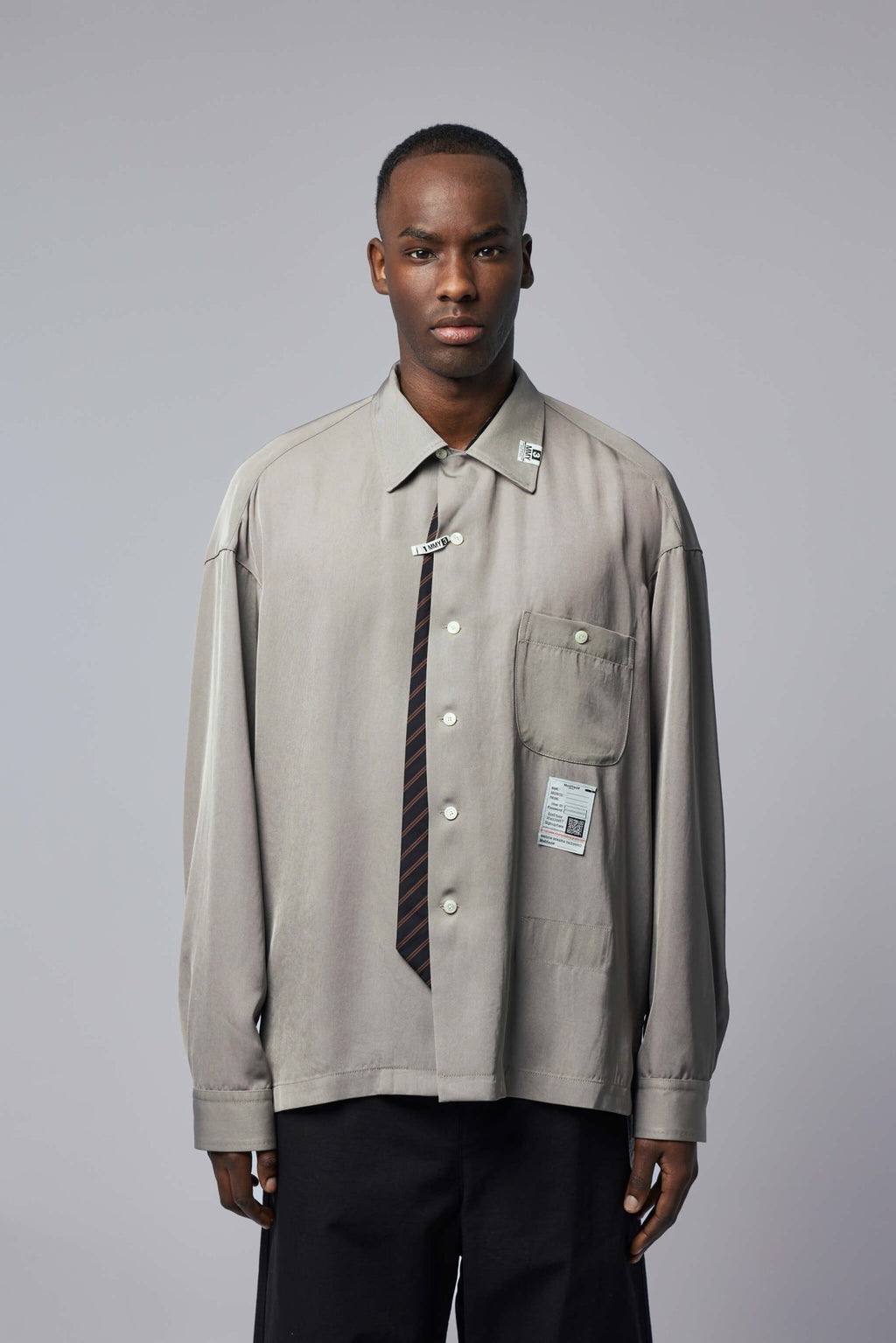 Maison Mihara Yasuhiro - Attaced Tie L/s Shirts - LABELS