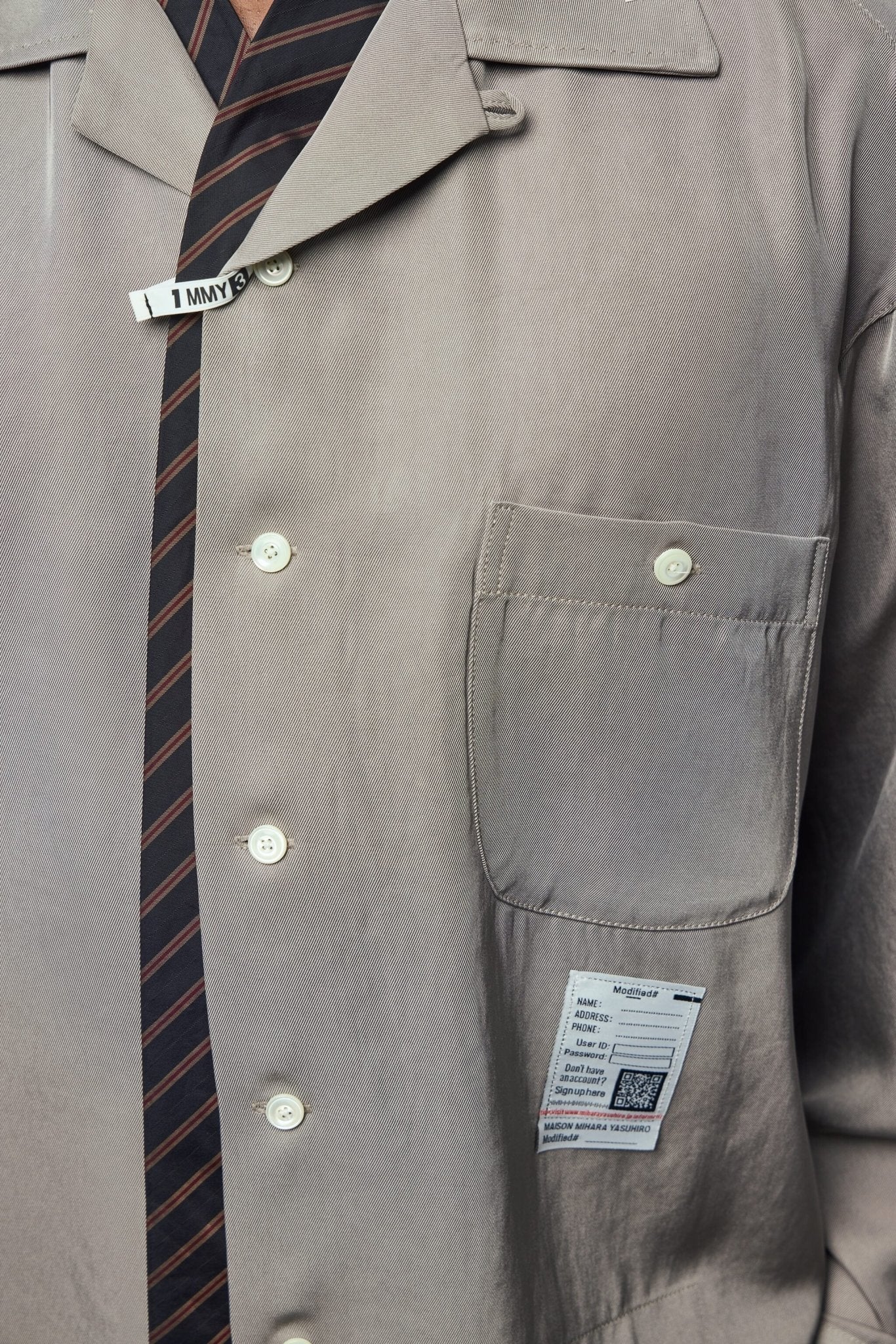 Maison Mihara Yasuhiro - Attaced Tie L/s Shirts - LABELS