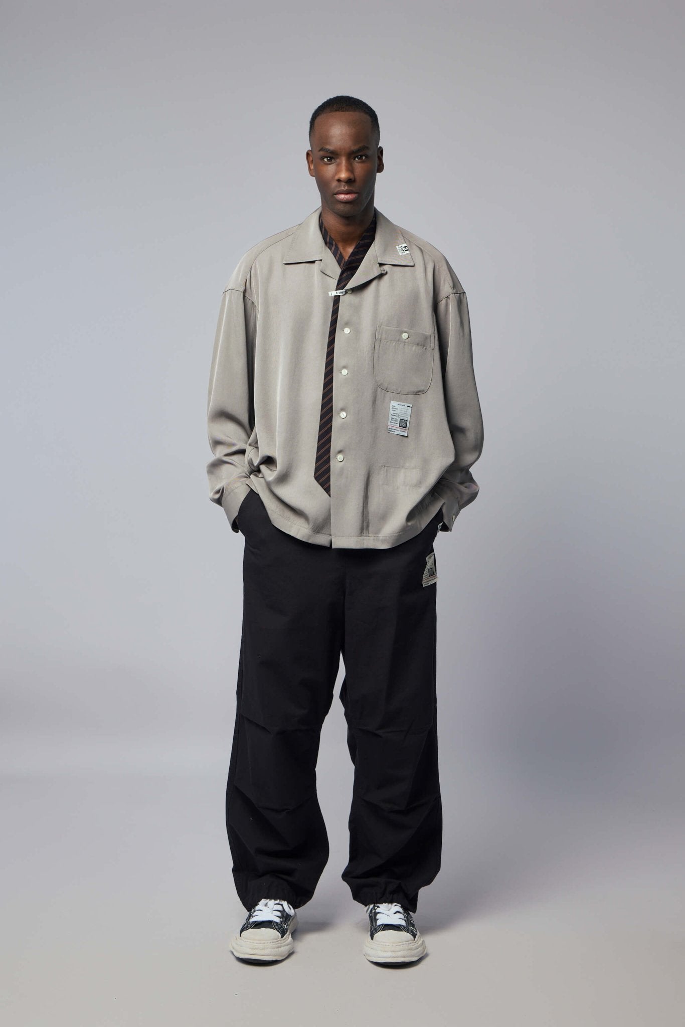 Maison Mihara Yasuhiro - Attaced Tie L/s Shirts - LABELS