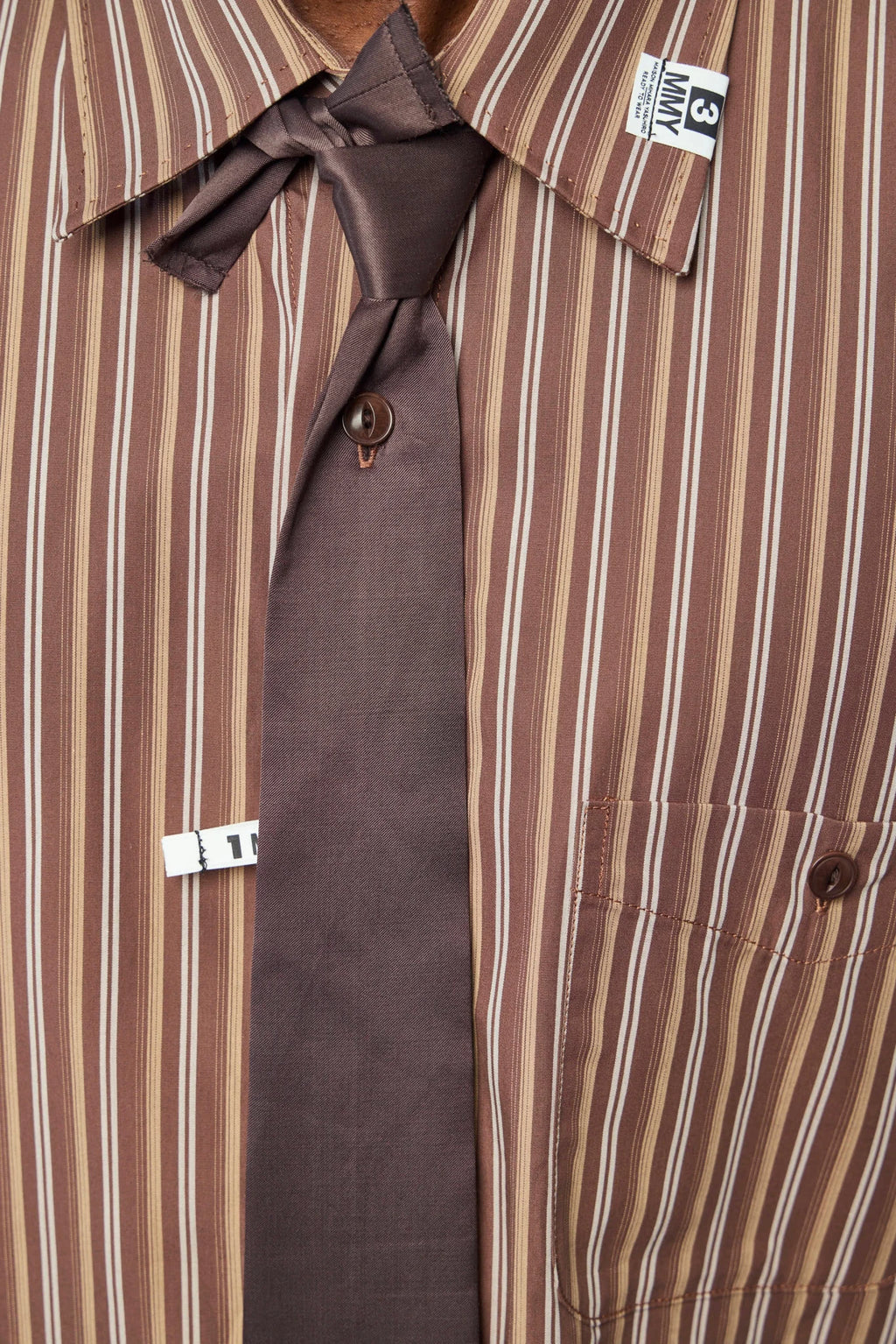 Maison Mihara Yasuhiro Shirts styled with tailored trousers