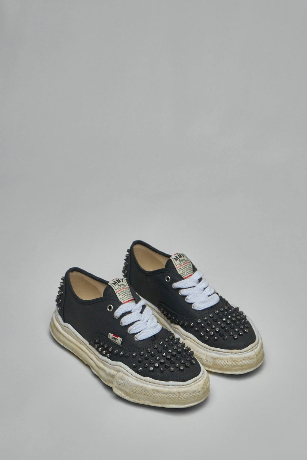 Maison Mihara Yasuhiro - Baker Original Sole Studded Paint Canvas Low - Top Sneaker - LABELS