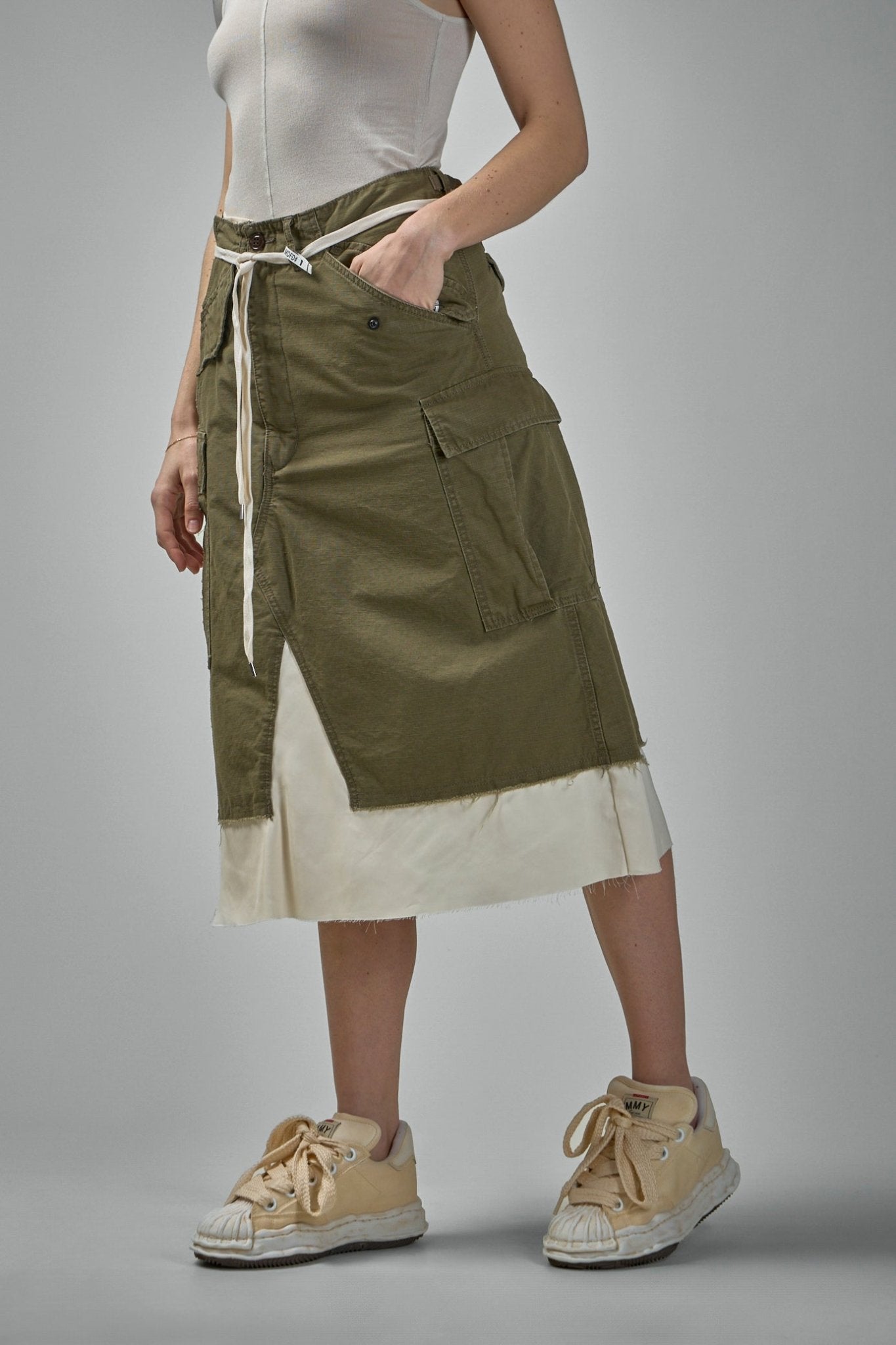 Maison Mihara Yasuhiro - Cargo Shorts Pasted Skirt - LABELS