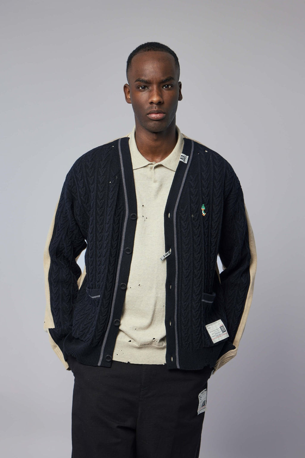 Maison Mihara Yasuhiro - Combined Knit Cardigan - LABELS